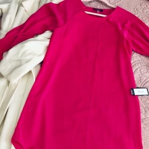 COPY - Vibrant Pink Ruffle Sleeve Dress